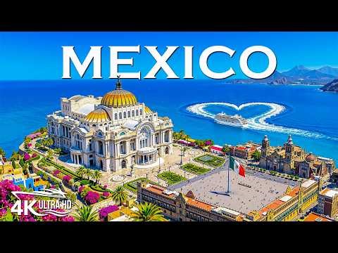 [4K] Mexico 🇲🇽 | Caribbean Coast, Cancun & Tropical Deep House Escape