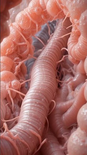Hyper Realistic Intestinal Parasites | Animated Simulation #3d #worms