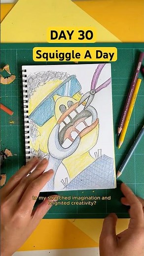 Day 30 - Squiggle A Day drawing challenge