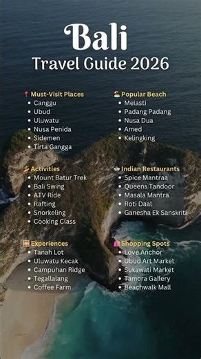 Bali Tour Guide 2026 🛩️🌴 #bali #balitravel #baliindonesia #travel #shorts #viral #conceptholidayz