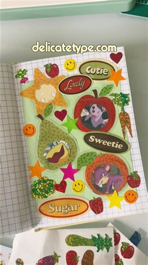 happy spring equinox! ⭐️🍊🍐 #stickersheet #springequinox