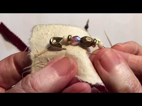Quick tip making beaded safety pin embellishments for your journals.