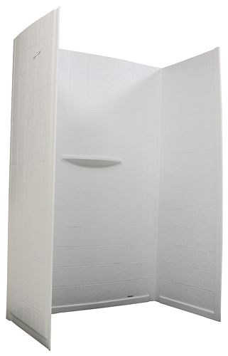 Better Bath RV Shower and Tub Surround - 45-7/8" Wide x 23-3/4" Deep x 62" Tall Lippert RV Showers a