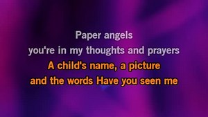 Karaoke Paper Angels - Jimmy Wayne - CDG, MP4, KFN - Karaoke Version