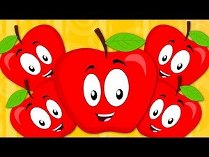 Five Red Apples | Nursery Rhymes Songs For Kids | Baby Rhyme | Children Videos