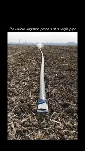 Growth Era on Instagram: "This video demonstrates how a single irrigation pipe delivers uniform water distribution across the field, ensuring consistent moisture for crops and soil. Uniform irrigation is essential for healthy plant growth, improved yields, and efficient water use. 🚰 How the Process Works: • Water flows steadily through the main irrigation pipe • Precisely spaced outlets or perforations release water evenly • Controlled pressure ensures consistent flow along the entire pipe • Ea