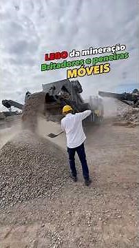 Britador móvel para mineração e construção civil solução Máquina Solo 🇧🇷 #construção #mineração