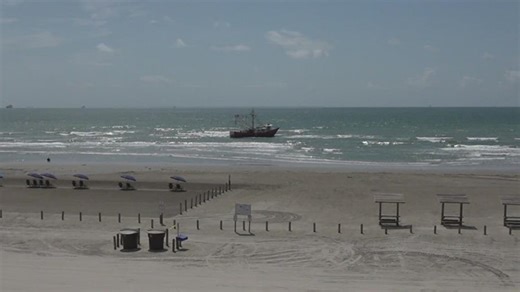 The 'Second Chance' hires salvage company to help get shrimp boat off the Port Aransas sandbars