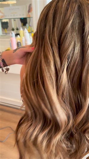 The finishing touches on the perfect blowout 🤩💛 | Drybar