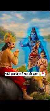 भोले बाबा और नन्हें भक्त की कथा 🙏#katha #video #bholenath #shorts #1minute