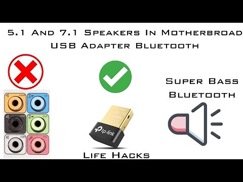 How To Connect 5.1 And 7.1 Bluetooth Speakers To Bluetooth Motherbroad | PC | Computer | Easy To Use