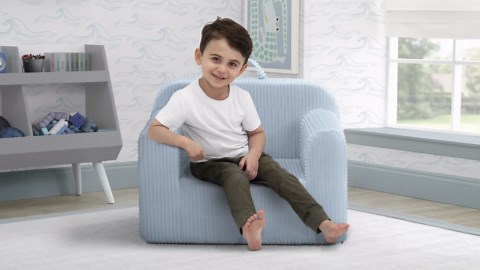 Delta Children Cozee Corduroy Foam Chair, Blue