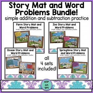 Story Mat and Word Problem Bundle (addition & subtraction)