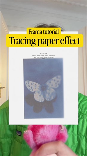 Quick Figma tutorial: get the tracing paper effect #Figma #tutorials #paper #design