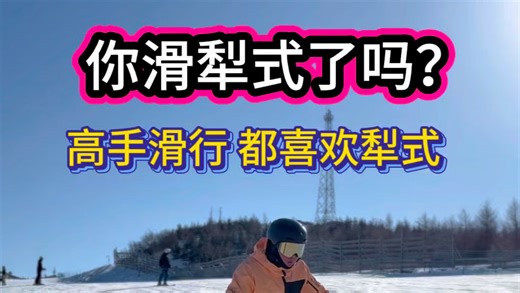 你会滑犁式吗？今天你练犁式了吗？犁式简单又不简单，想滑犁式很容易，想滑好犁式很难。每一个想晋升高阶的滑雪者都避不开犁式练习，#双板女孩#张胜利出品