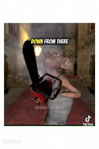 Dobby has a chainsaw #harrypotter #dobby