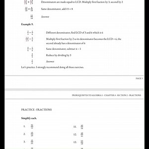 Fractions Workbook – Printable Math Practice With Explanations & Answers | Pre-algebra Worksheets PDF | Homeschool Resource - Etsy Canada