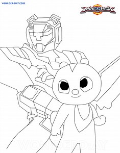 Sammy Miniforce Coloring Pages