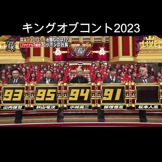 キングオブコント2023ファイナルステージの結果