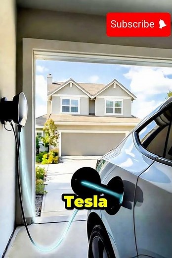 Charging a Tesla With SUNLIGHT?! ☀️⚡ No Bills, No Fuel! #tesla #automobile #solarpower