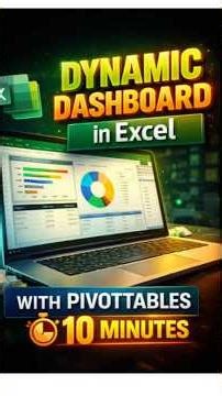 creating a Dynamic Dashboard in Excel with PivotTables in just 10 minutes. #businessintelligence