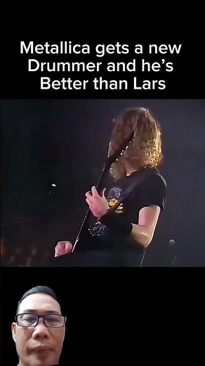 James Hetfield of Metallica band played drums for the first time#metallica #musician #metal #song