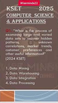 kset 2025 | computer science and applications #shortsfeed #kset2025 #wiseminds22