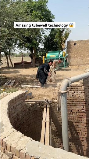 Amazing tubewell technology 😱#tubewell #farming #machine #technology