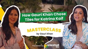 Learn how Gauri found the perfect tile using Trialook feature on our website for revamping Katrina Kaif's terrace in this #MasterclassByGauriKhan. Yes, it's that easy! 💯 Explore the tool online at www.orientbell.com. #OrientbellTiles #DHWGK #Trialook #DigitalSolution #Masterclass | Orient Bell Tiles