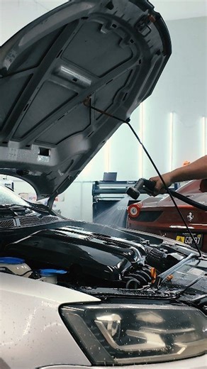 No Touch X-Treme Engine Bay Cleaner & DDE for the ultimate cleaning and detail on your Engine Bay ✨ Our No Touch Engine Bay Cleaner is a heavy duty cleaner able to rinse away the grime and grease away with out needing any scrubbing! Simply spray and rinse 💦 Our DDE adds a high luster shine to engine bay components, plastics and rubber surfaces using a water based dressing for the ultimate shine 🌟 ✅ No Touching ✅ No Scrubbing ✅ No Harsh Brushes ✅ No Wiping ✅ Easy and Quick to Use Dura-coating. 