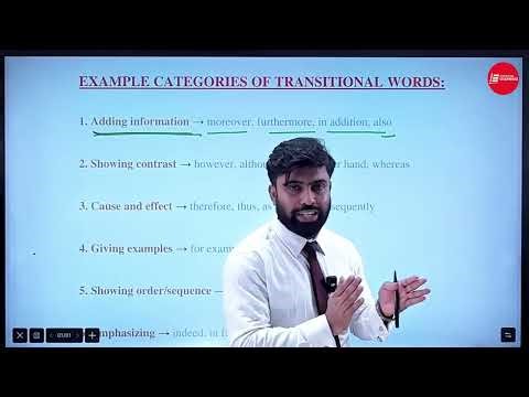 Example categories of transitional word