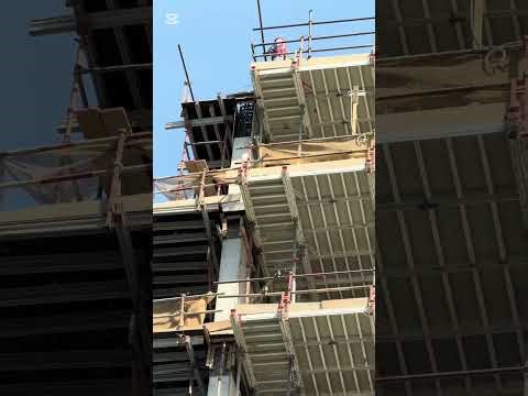 Form work to construct slabs in high rise buildings