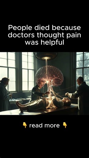😰🔪 A dark era when pain was considered therapeutic