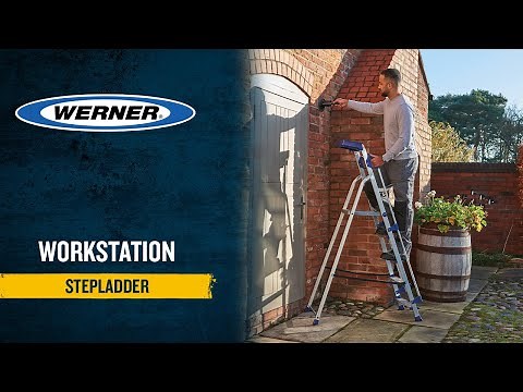 Werner Workstation Platform Step Ladders
