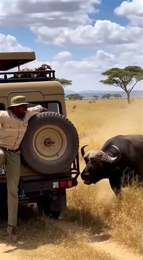 Bull Moose Charge: A Terrifying Collision at the Tailgate