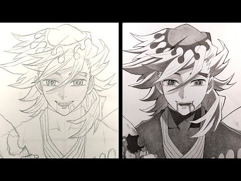 How to Draw Douma (Upper Moon 2) - Kimetsu no Yaiba