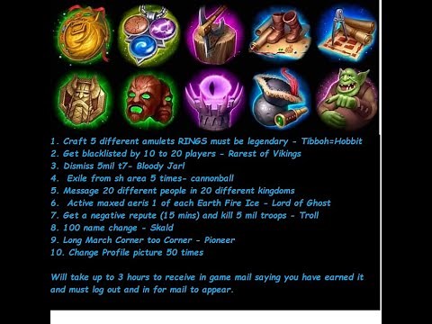 Vikings: War of Clans. Achievements and Hidden Achievements