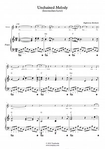 Unchained Melody (Nivel Intermedio, con Orquesta) (The Righteous Brothers) - Partitura Piano