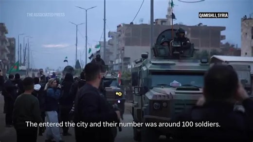 Syrian government forces enter Kurdish city of Qamishli in northeast Syria