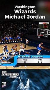 Older, wiser, still unstoppable — Jordan’s Wizards era hits different in NBA Starting FIve Ps2. #fblifestyle | Black Lung Bandit Gaming