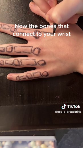 Skeleton Hand Drawing Tutorial