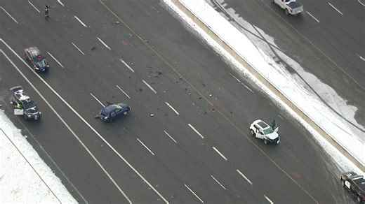 Chopper footage captures the aftermath of multi-vehicle crash on Hwy. 410