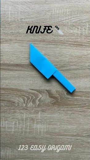 HOW TO MAKE PAPER ORIGAMI KNIFE | KNIFE EASY TUTORIAL | KNIFE INSTRUCTIONS STEP BY STEP | PAPERCRAFT