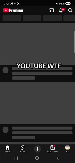 WTF IS GOING ON. ITS NOT WORKING ON MY TV EITHER. YOUTUBE UR PMO #youtube #glitch #fyp