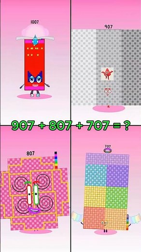 Sprunki OC Numberblocks 707, 807, 907, 1007 | Compilation Incredibox #sprunki #numberblocks