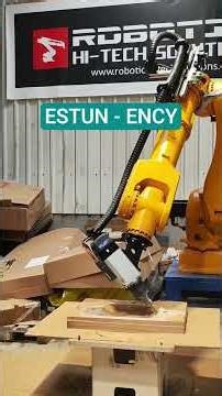 Milling system ESTUN robot and CAM ENCY Robot #estun #robot #roboticmachining #milling #ency