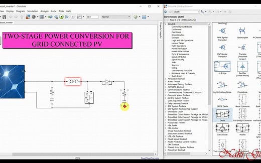 matlab光伏并网仿真（Boost升压 逆变）