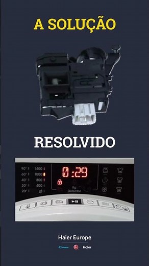 Erro E01 vs E07 Candy máquina lavar roupa⚠️ Falha no fecho da porta