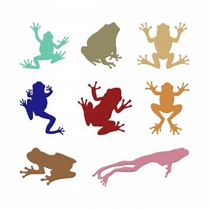 Frog Animal Embroidery Design, Frog Silhouettes Nature Jungle Wildlife Themed Machine Embroidery File, 8 Design, 8 Size, Instant Download - Etsy