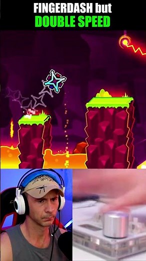 Fingerdash at DOUBLE SPEED #geometrydash